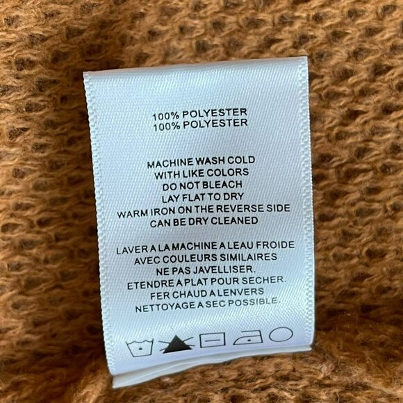 Vigoss Maxi Coatigan Oversized Duster Cardigan Brown NWT Medium - Picture 9 of 9